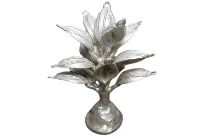 Silver tree after casting