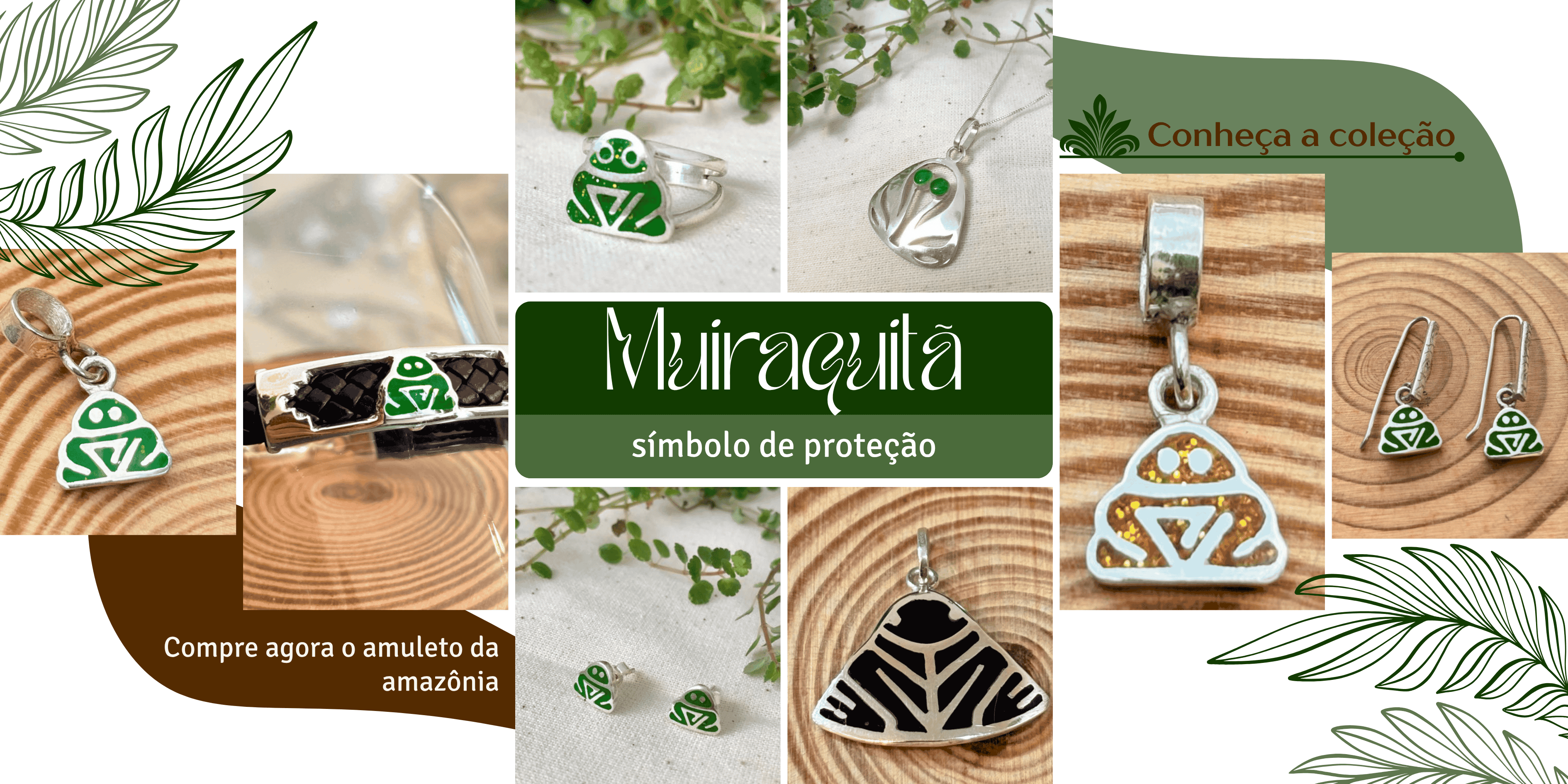 Banner 3 - Joias inspiradas no muiraquitã, simbolo de proteção - HB Design